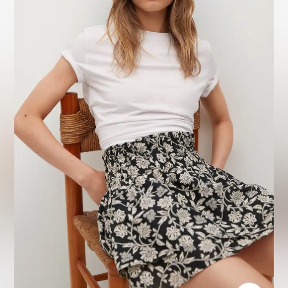 Mango skirt with flower pattern - Picture 7 of 7